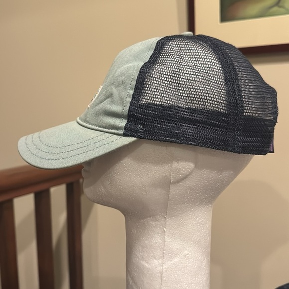 Patagonia Navy gray canvas mesh trucker hat baseball cap one size - Picture 5 of 12